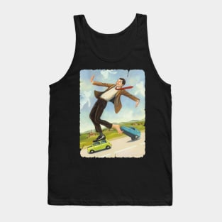 Mr Bean Flaying Tank Top